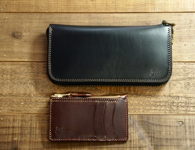 小銭とカードが入るコンパクトな革財布
